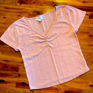 Pink Rose Gauze T-shirt